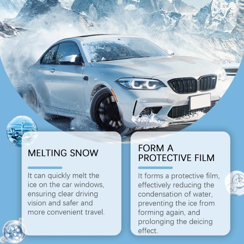 Car Ice Remover Sprayer Winter Car Windshield Deicer Snow Removal Sprayer Defrosting AntiIcing Tool 250ml