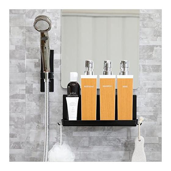 Yamazaki Jitsugyo Tower Magnetic Bathroom Rack Large Approx. 28X12.5X12cm Tower Black