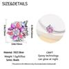 Authentic copper Charm Bead Charms Luxury Purple Pink Luminous Flower Bead Charms Bead Charms Compatible With Bracelets Diy Women Making Delicate Gift