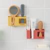 1pcs Wall Mounted Storage Box Multifunction Punch Free Organizer TV Remote Control DIY Mobile Phone Plug Charging Holder Stand