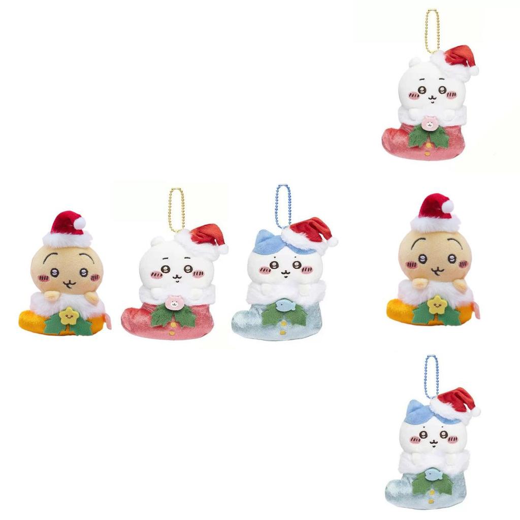 Cozy Japanese Plush Cartoon Bear Holiday Stocking Ornament Sweet Plush Pendant Toy