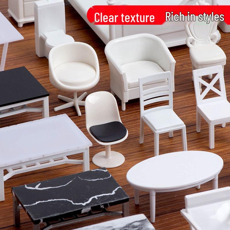 1:20 Scale 3D Miniature Architectural Model: Floor Plan Scene with ABS Furniture
