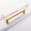 Brushed Gold & Black Stainless Steel Drawer Handle for Cabinets and Wardrobes