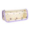 Pvc Transparent Triangle Pencil Case With Large Capacity For Students And Exam Use