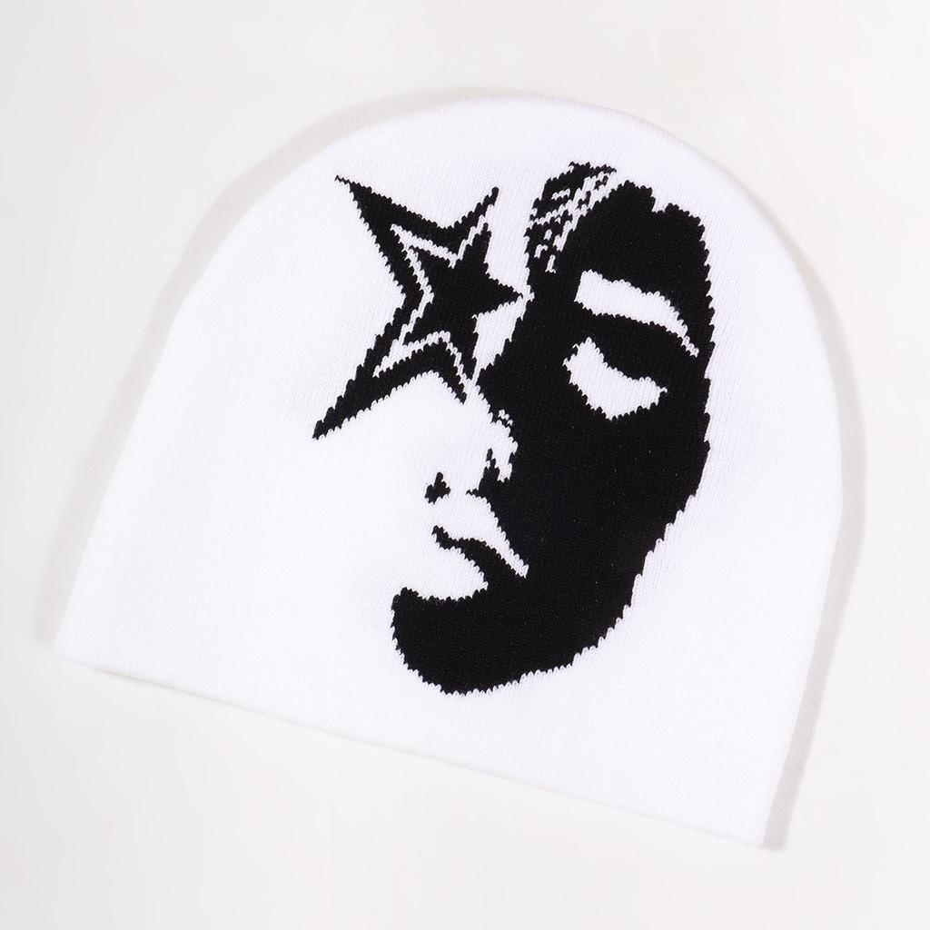 Woman Pattern Knitted Hat With Warm Acrylic Material For Cold Weather Outdoor Use