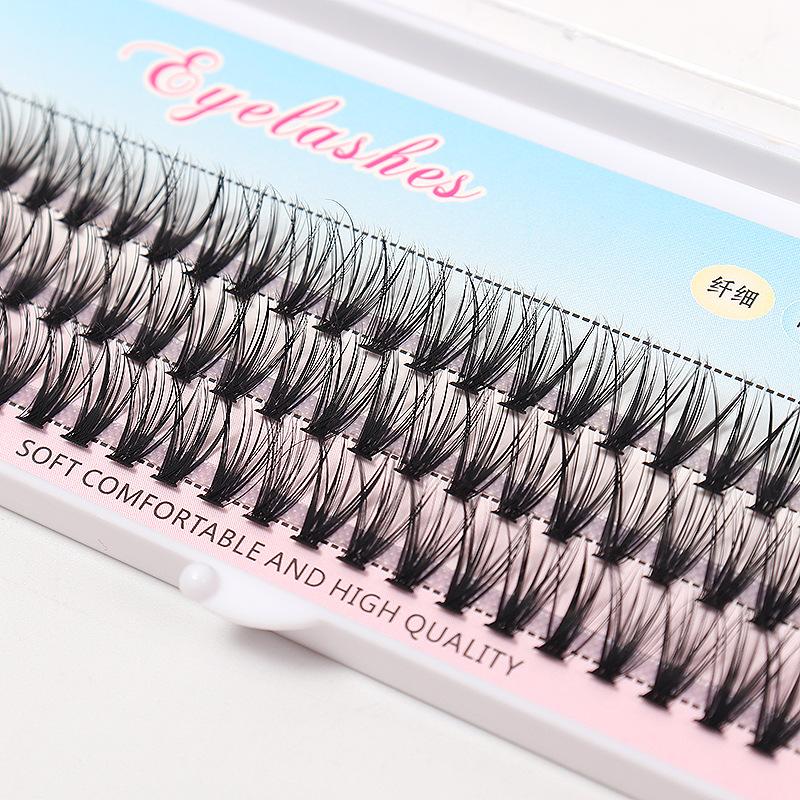 1box/60 Bundles,10D 0.1/0.07mm Thickness Individual Eyelash Extensions Eyelashes Cluster Lashes, Natural False Eyelashes Bundles