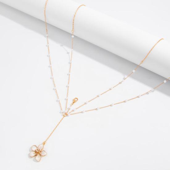 Waist Chain, Adjustable Sexy Style, with Oil-Dropping Flower Sun Pendants Belly Chain, for Women Beach Bikini Party