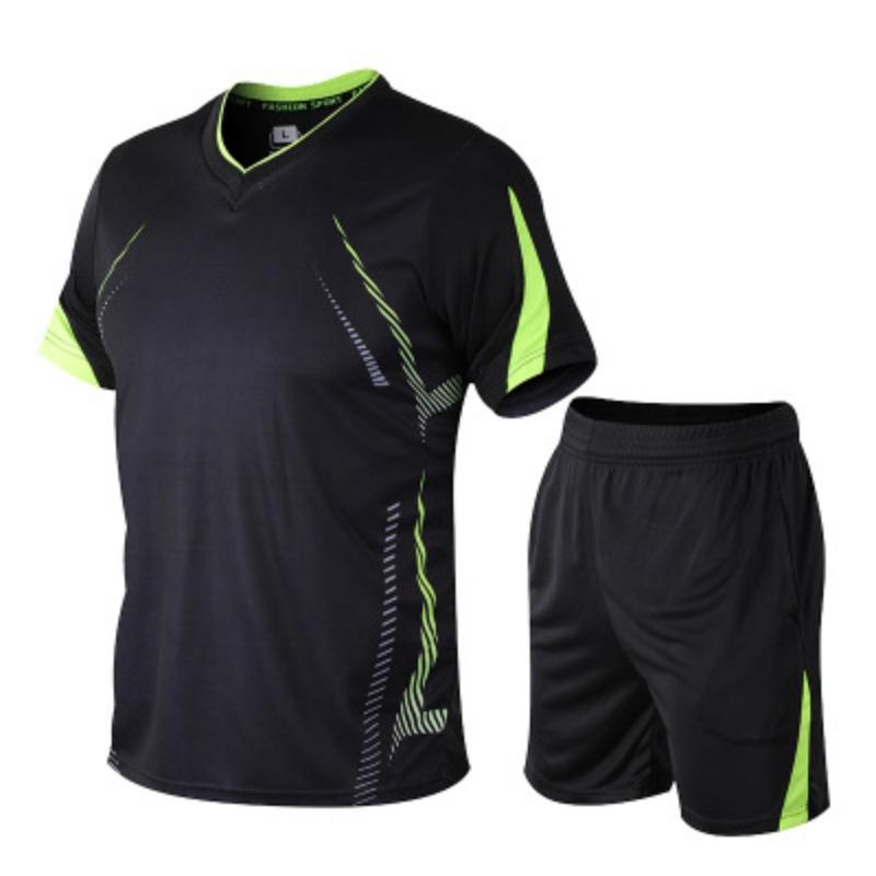 Men's Geometric Print Short Sleeve and Shorts Set