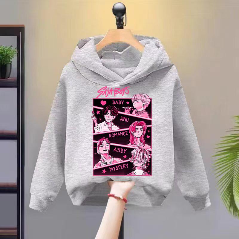 2025 New Kpop Witch Hunt Children's Hoodie Girls' Spring and Autumn Hooded Sportswear Fashion Versatile Top