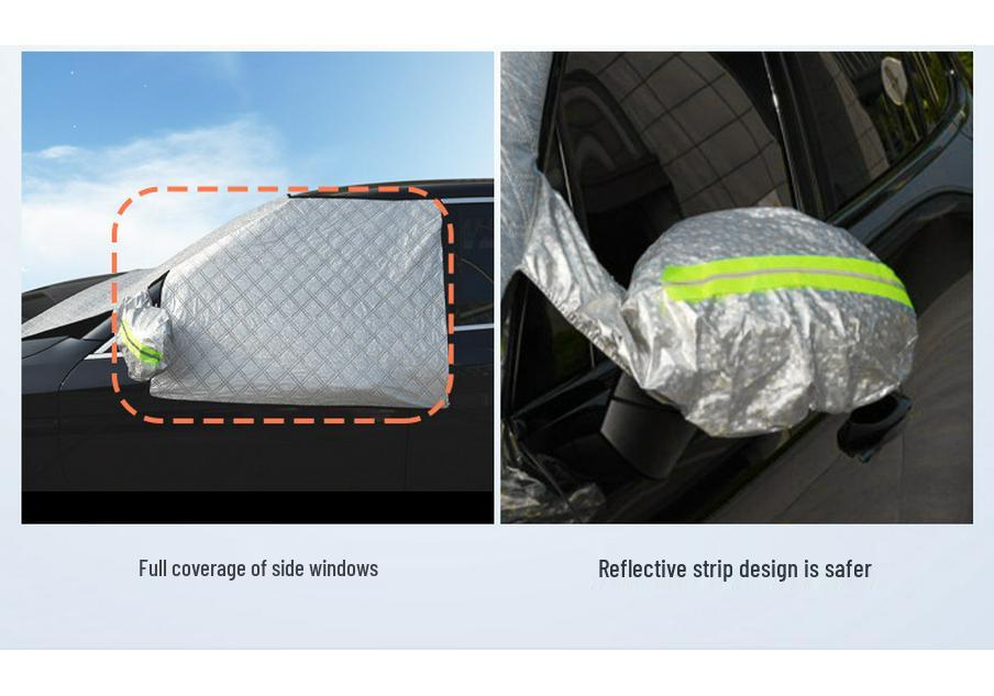 Enlarged Windshield Snow & Sun Shield: Anti-Freeze, Thickened Winter Cover