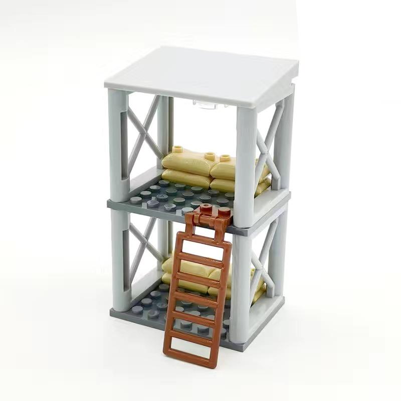 

WW2 Военная Униформа MOC сцена войны Sentinel Tower Kit строительные блоки массив армейский советский солдат США фигурки кирпичи кукла детские игрушки NO BOXOev