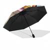 1pc Sturdy 8-Bone Auto Umbrella, Pooh Bear Pastel Forest Floral Umbrella, Digital Printed, Foldable Umbrella for On-the-Go Outdoor Use