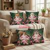 1/4pcs Vintage Royal Animal Gentleman Fox Owl Squirrel Decorative Throw Pillow Covers Floral Garden Tea Party Cushion Cases
