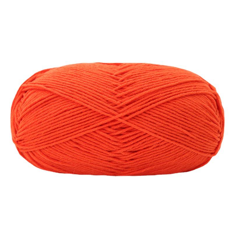 Milk Cotton Yarn Bundle: Four Strands of Medium-Thick Korean Cotton for Baby and Children's Crochet and Knitting.