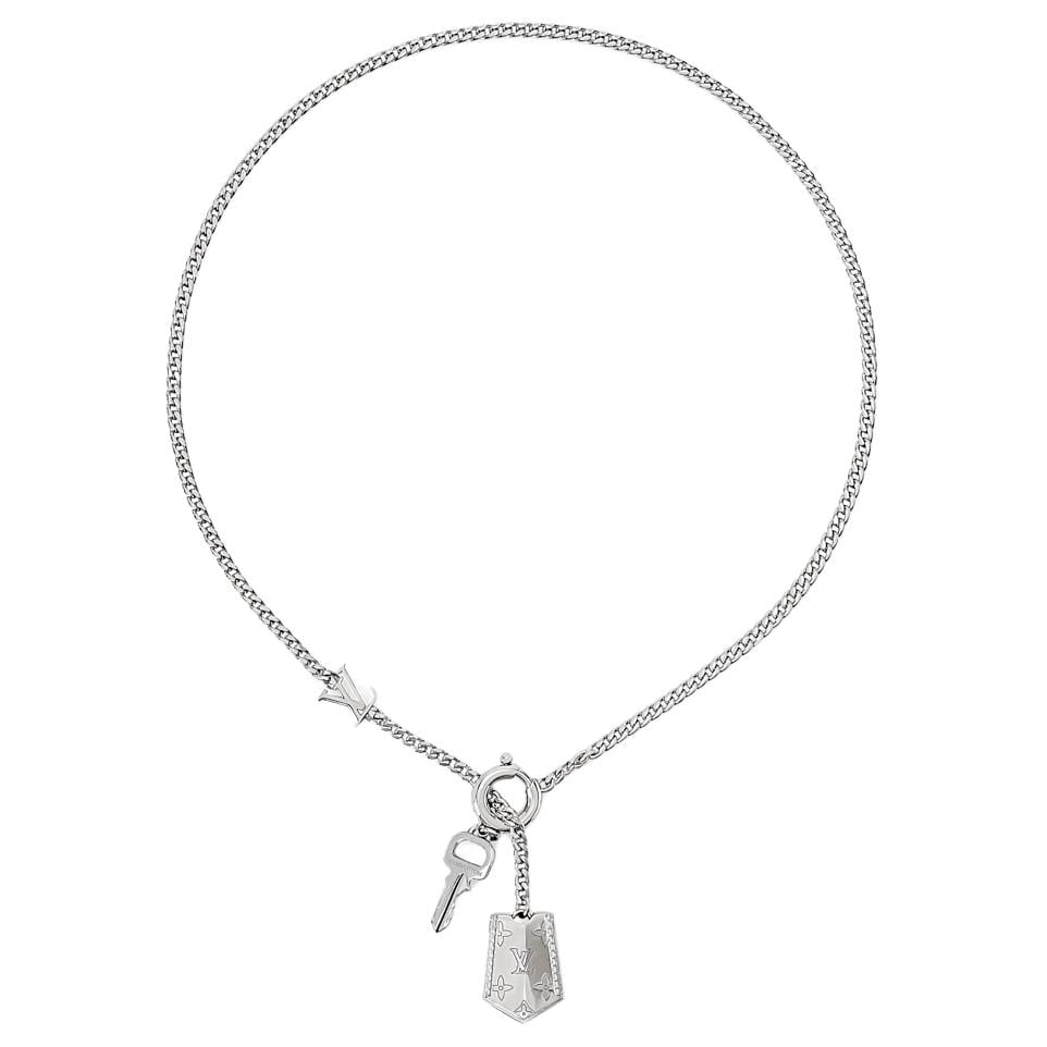 LOUIS VUITTON Necklaces Men's Silver M03862