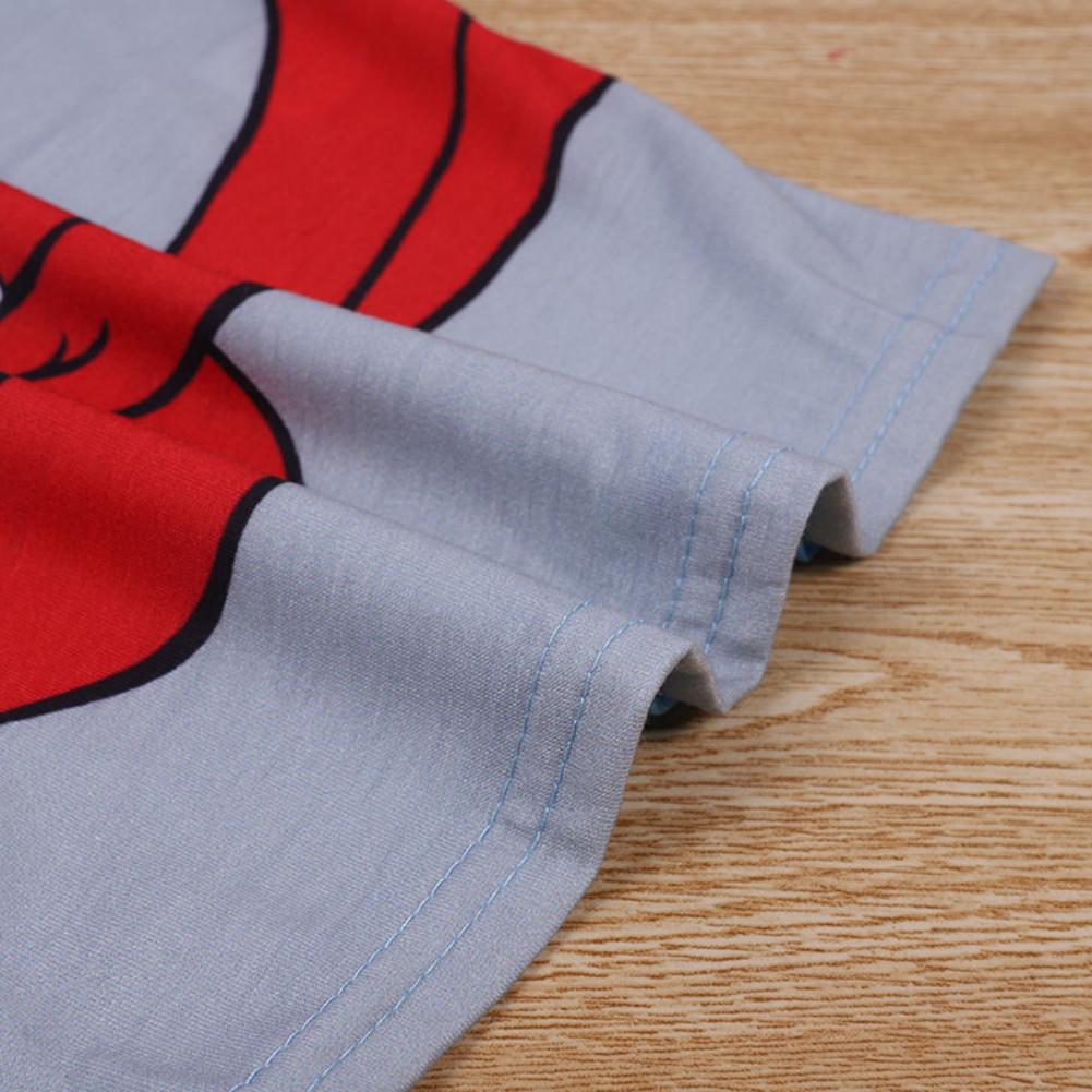 Kind zweiteilige langärmelige Hose Jungen Mädchen Baumwolle Weihnachten Schneemann Print T-Shirt Hose Pyjamas