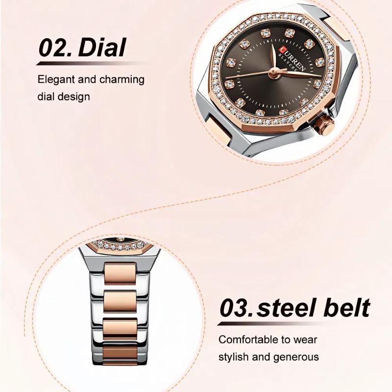 Ladies' Fashion Accessories Diamond Watch Waterproof Women's Light Luxury Quartz Watch Holiday Gift Women's Exquisite Gift Watch