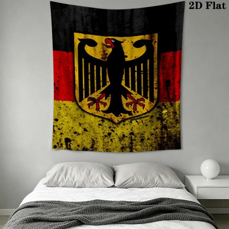 Bundesadler Wandteppich Ästhetischer Wandbehang Bedruckter Stoffdecke Dekorative Wandteppiche für Schlafzimmer Wohnzimmer Heimdekoration