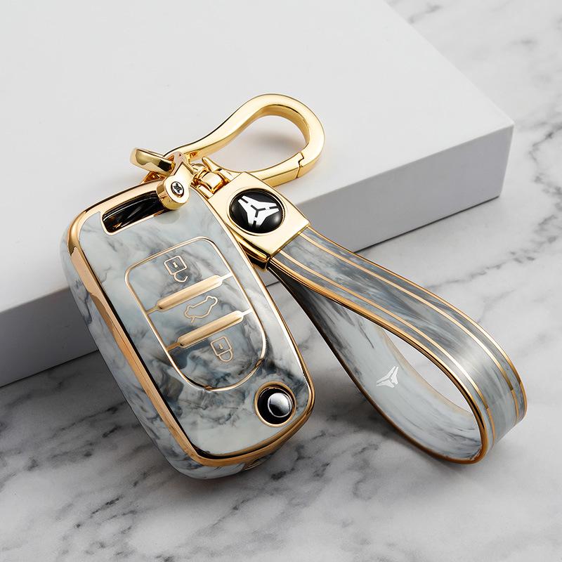 Baojun Autoschlüssel-Tasche für Modelle 510, E200, 530, 730, 560, 310W, 360 - Faltbarer Fernbedienungshalter