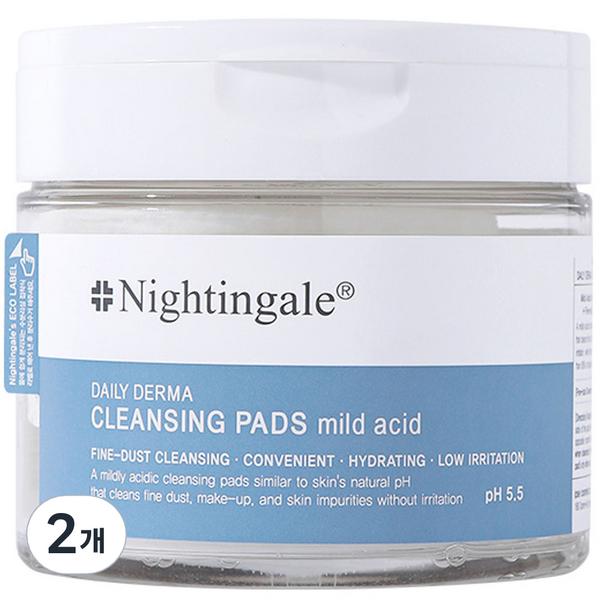 

Nightingale Daily Derma Cleansing Pad Mild Acid, 70 листов, 2 штуки