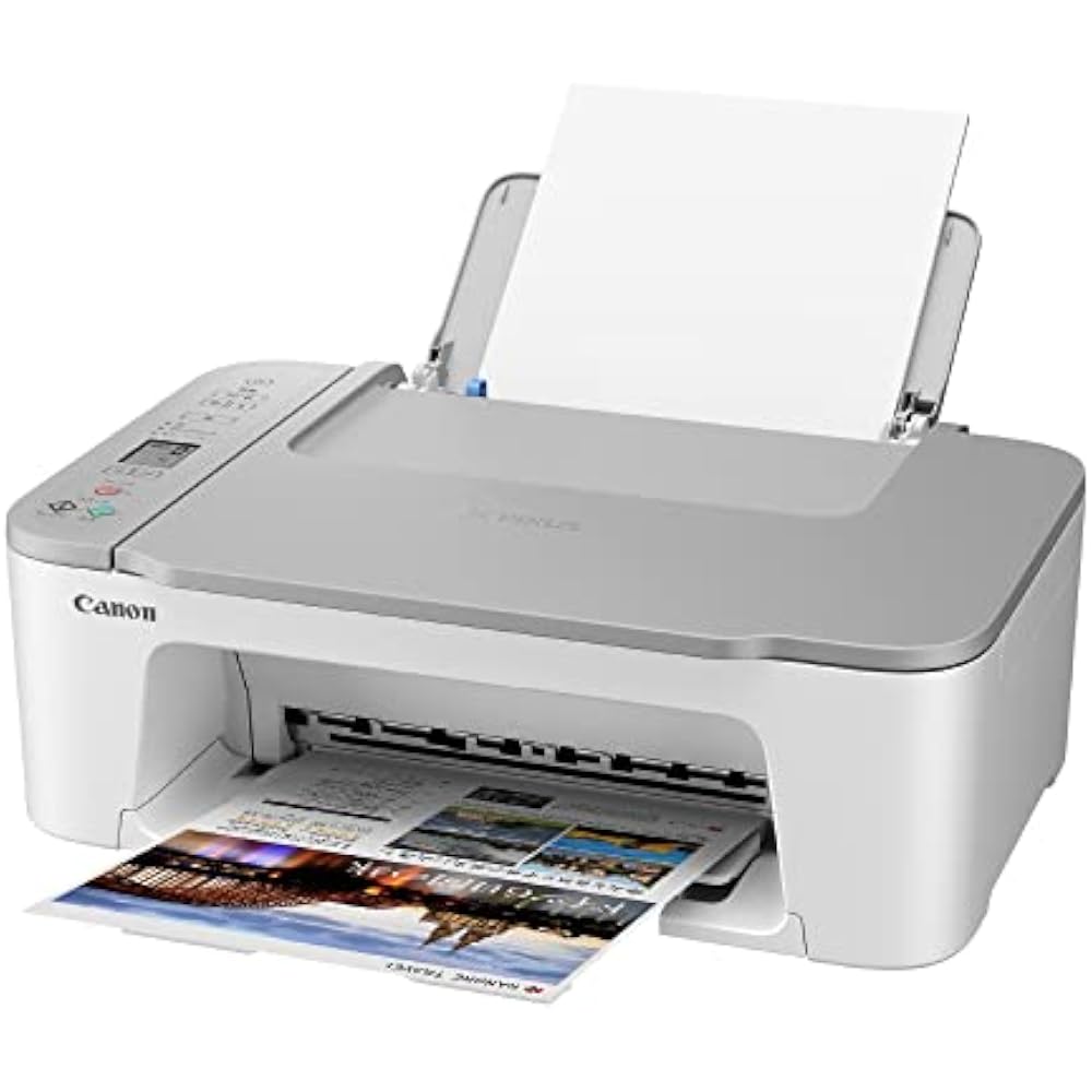 Canon Canon Printer A4 Inkjet Multifunction Printer PIXMA TS3530 White Wi-Fi Compatible for Telew...