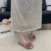 Women's Slippers 2025 Open Toe Fashion Shoes for Women Floral  Daily Slippers Comfortable Flat Best Seller Flat Slippers Zapatos