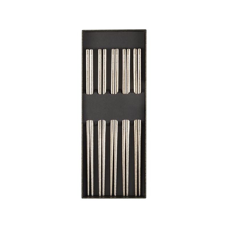 Chui Da Huang Pure Titanium Chopsticks Set 5 pairs
