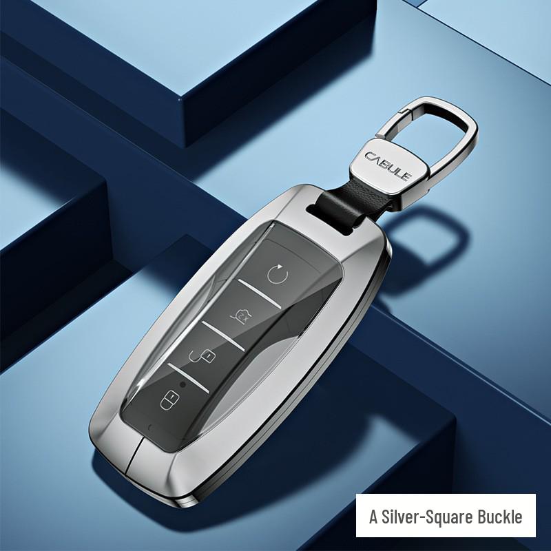 BYD Aluminum Alloy Car Key Case for Qin Pro, Song Pro, Tang, Han - High-End Metal Key Shell Set