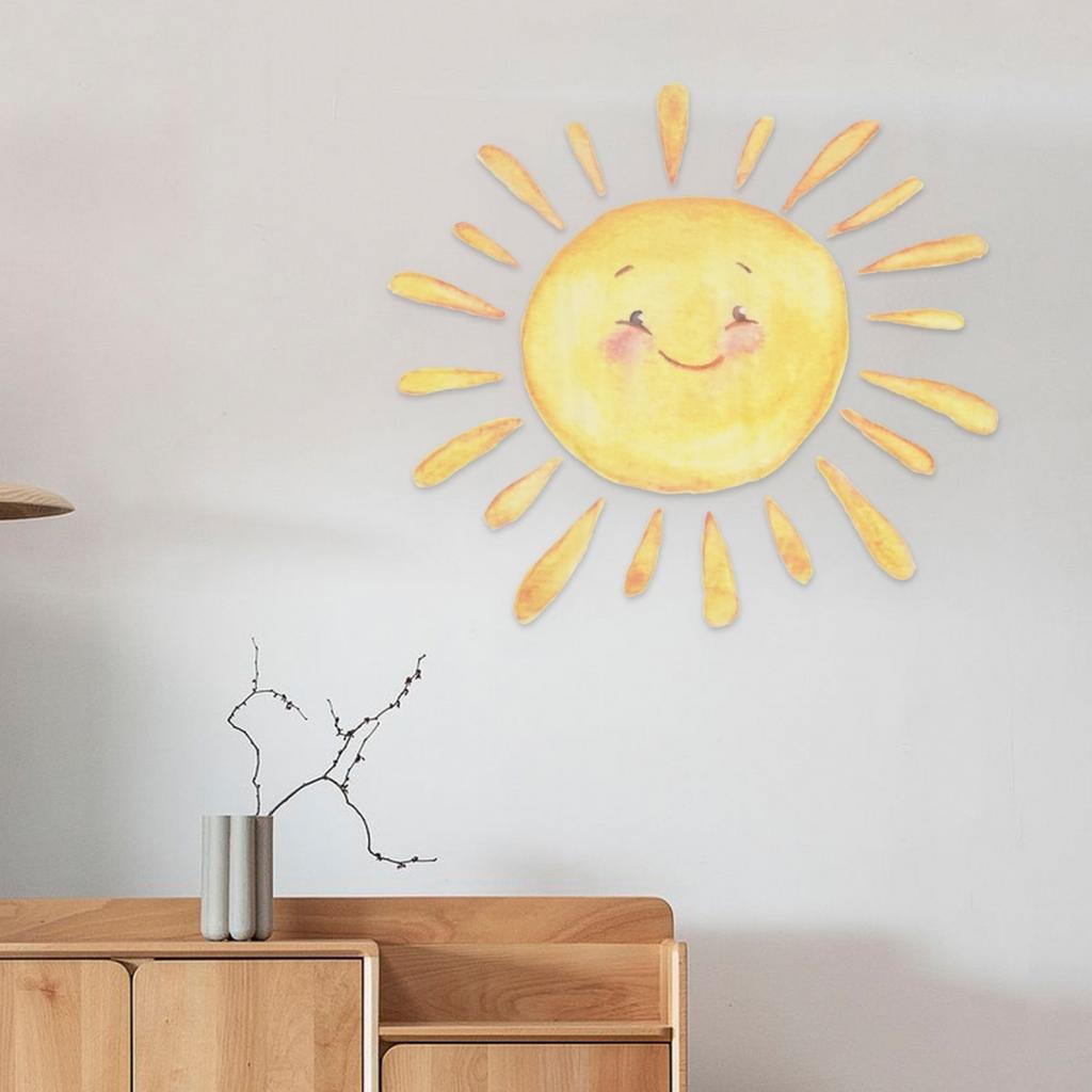 Cartoon Sun Wall Stickers Children's Bedroom Decoration