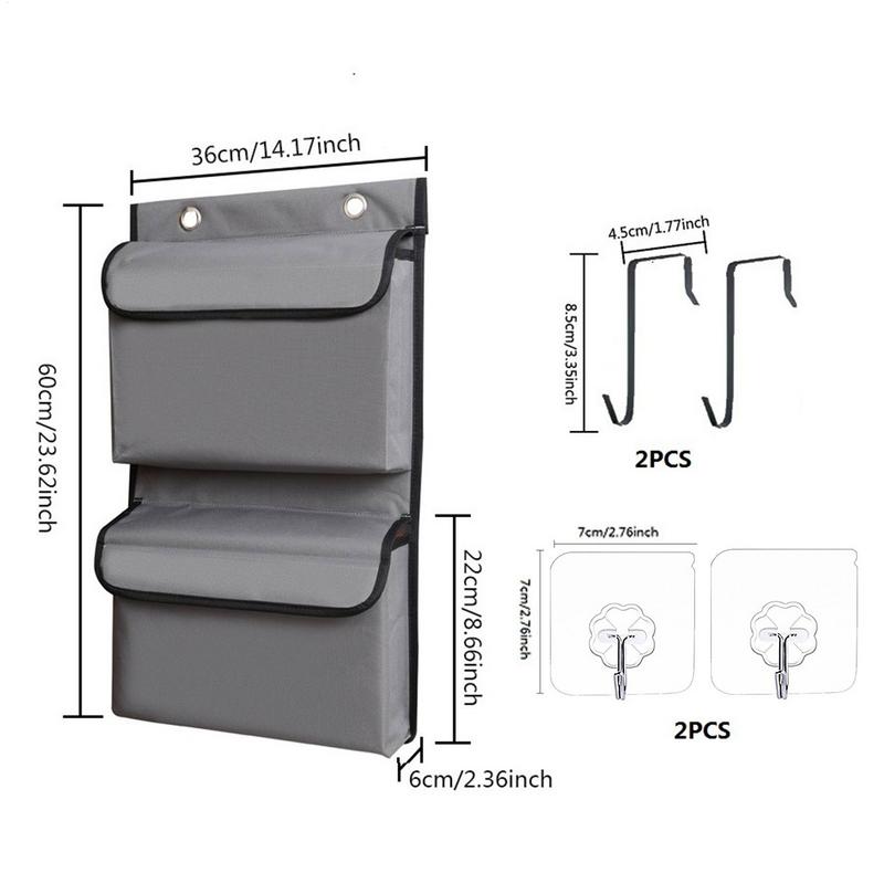 Wall Storage Basket Clothing Bag Wall Hook Organizer Foldable Multipurpose Waterproof Box For Home School Dormitory Bedroom