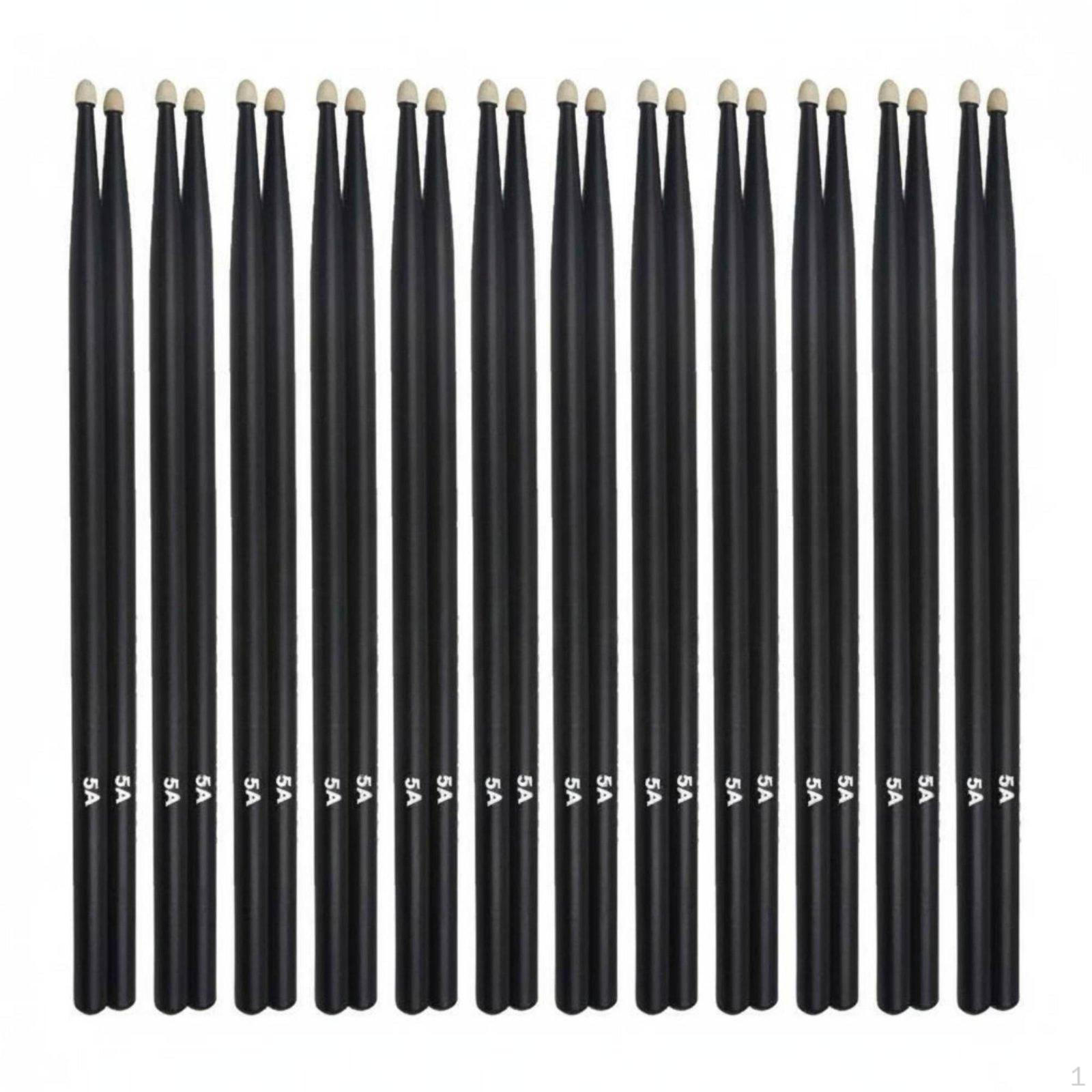 12 Pairs 5A Drumstick Maple Balanced Weight Drum for Beginners, Adults, Training
