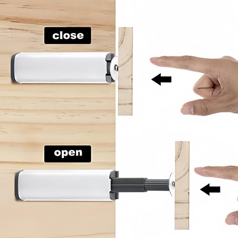 10er-Pack Magnetische Druckriegel Drücken zum Öffnen Schrankbeschläge Druck-Schnäpper Küchentür Druckentriegelungsriegel, Schubladen-Druckschnäpper