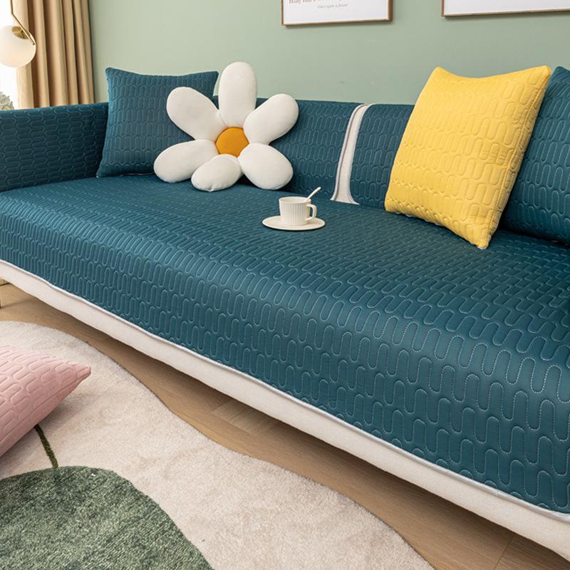 Latex Cool Silk Mat Sofa Cushion Summer Leather Non-slip Cushion Cover Cover Cloth Towel Universal for All Seasons