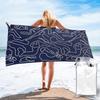 F1 Tracks Beach Towel Soft Microfiber Quick Dry Absorbent Quick Towels For Bath