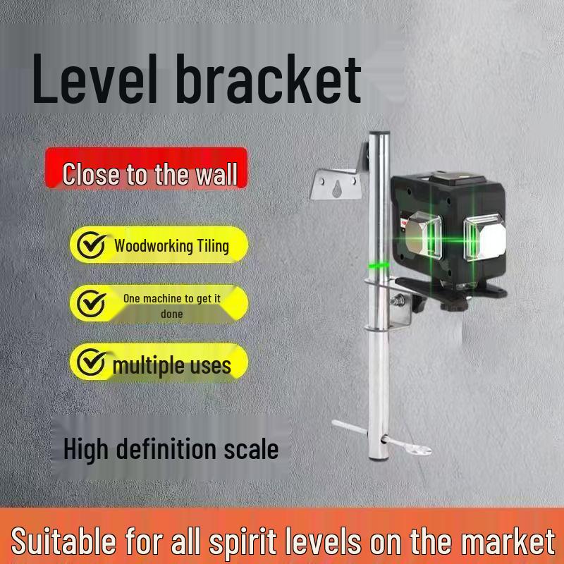 Adjustable Aluminum Spirit Level Wall Mount Bracket