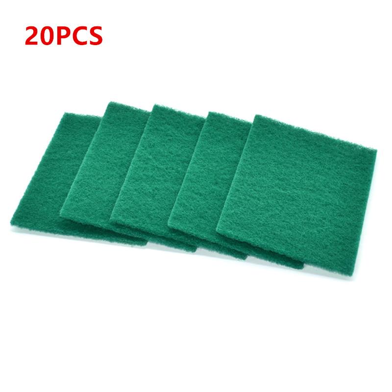10/20/30Pcs Scrub Pads Household Kitchen Oil Removal Dishwashing Pot Pads Scratch Free Multipurpose Reusable Cleaning Dishrag