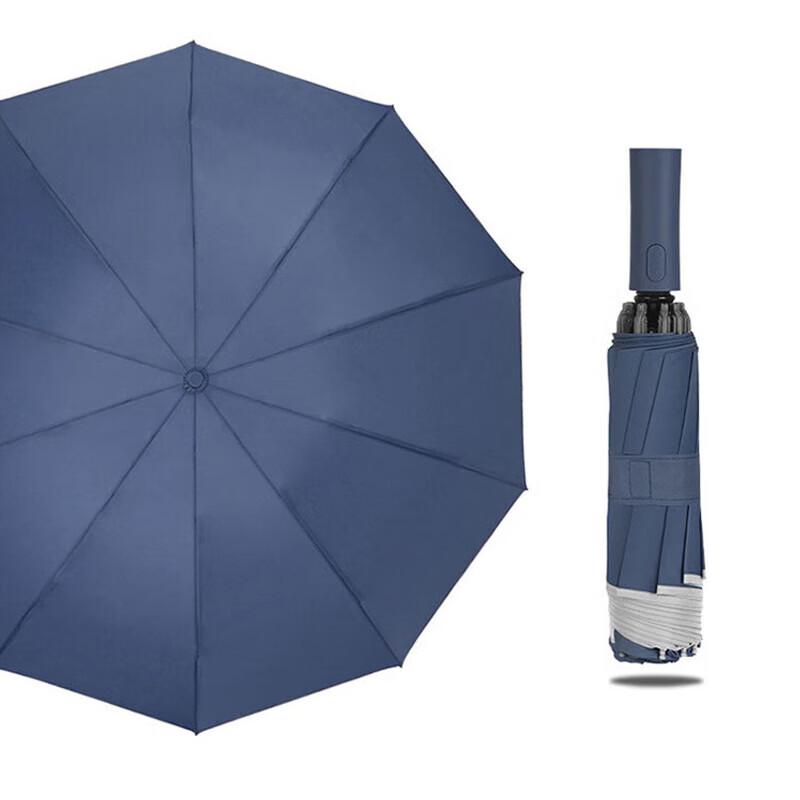 Tri-polar Reverse Fold 10-Rib Automatic Umbrella