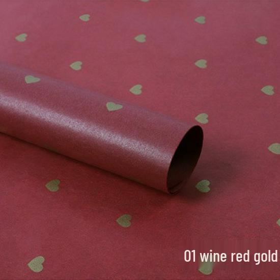 

20g Peach Heart Tissue Paper for Floral Wrapping - 28 Sheets, Rectangular, Pastel Colors, Non-Waterproof