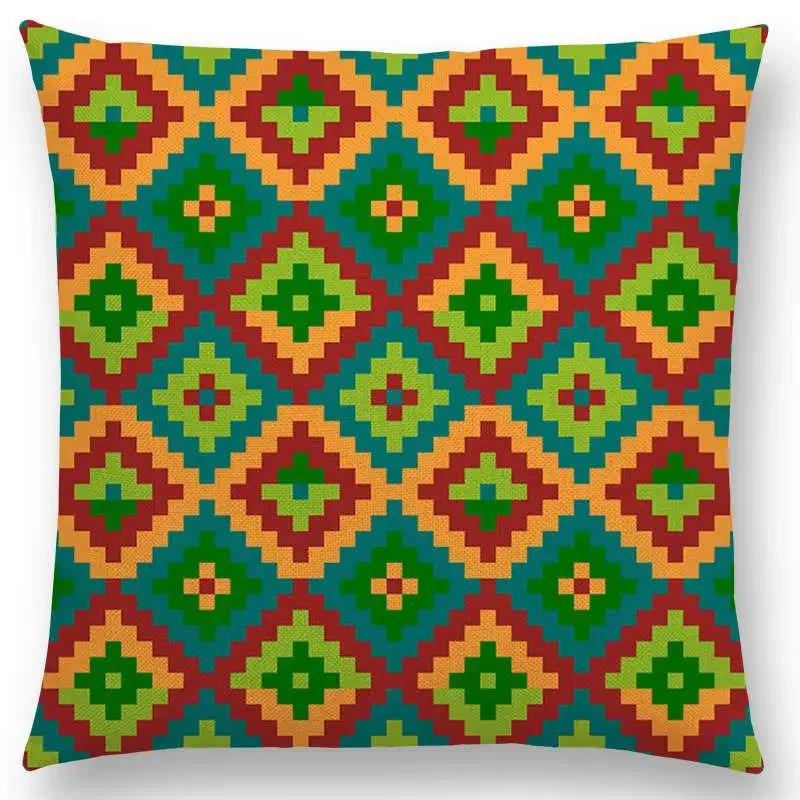Colorful Geometric Pattern square Cushion Cover Pillow Case Decorative Line/ Throw Pillows Cushions for Home Decor x