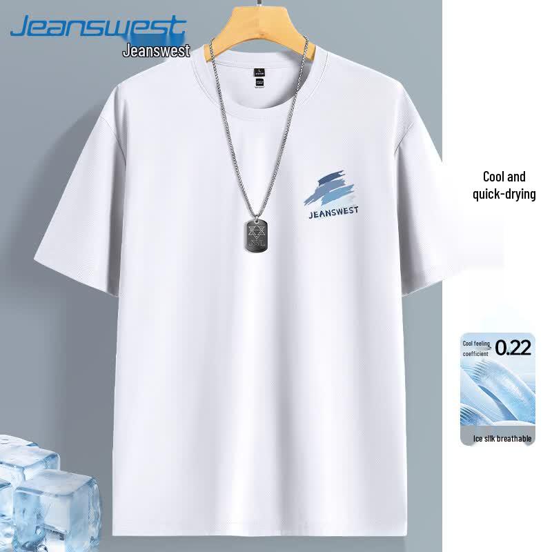 Jeanswest Men's 2026 Summer Cooling Quick-Dry Mesh T-Shirt