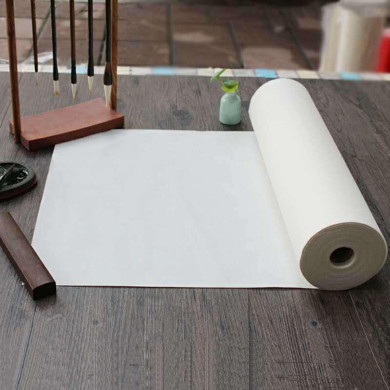 Verdickte halbgekochte Xuan-Papierrolle - 100 m für Kalligraphie & Chinesische Malerei