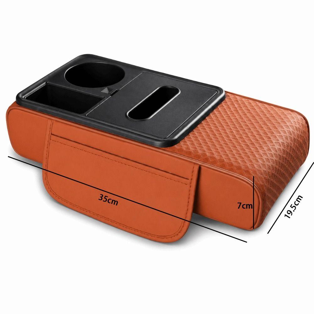 PU Leather Car Armrest Pad Height Increasing Armrest Pillow Car Armrest Cushion for Car Interior