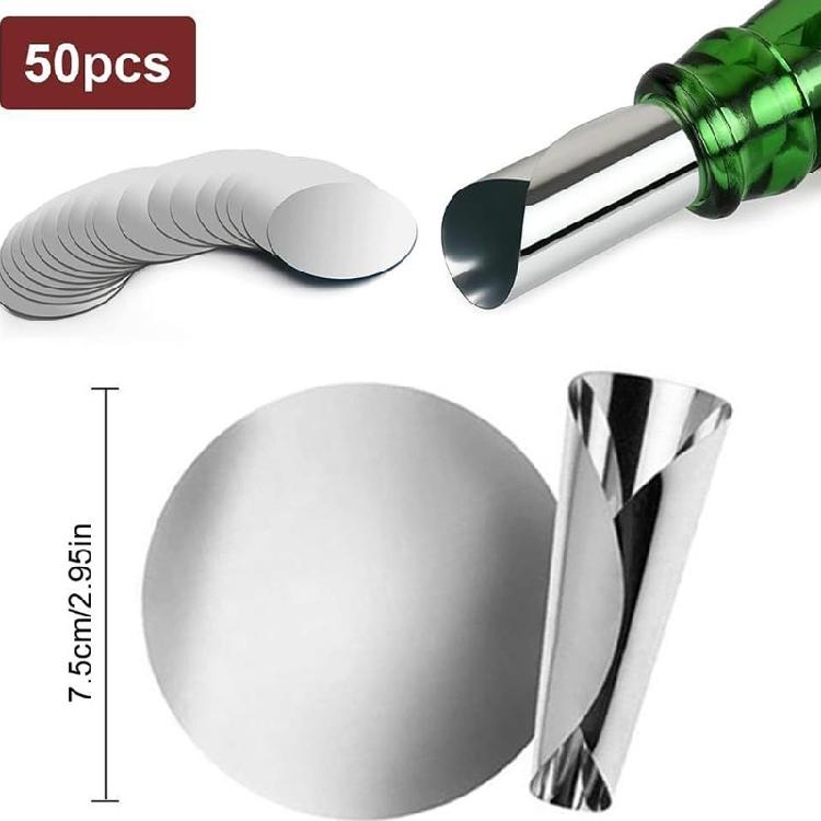 50Pcs Professional Heat Resistant Angled Wine Pourer Tool Practical Spill Proof Design Wine Pouring Aid