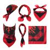 21'' Flames Bandana Huvudduk Turbaner för Kvinnor Män Street Style Turban Unisex Huvudomslag Bandana Eldmönster