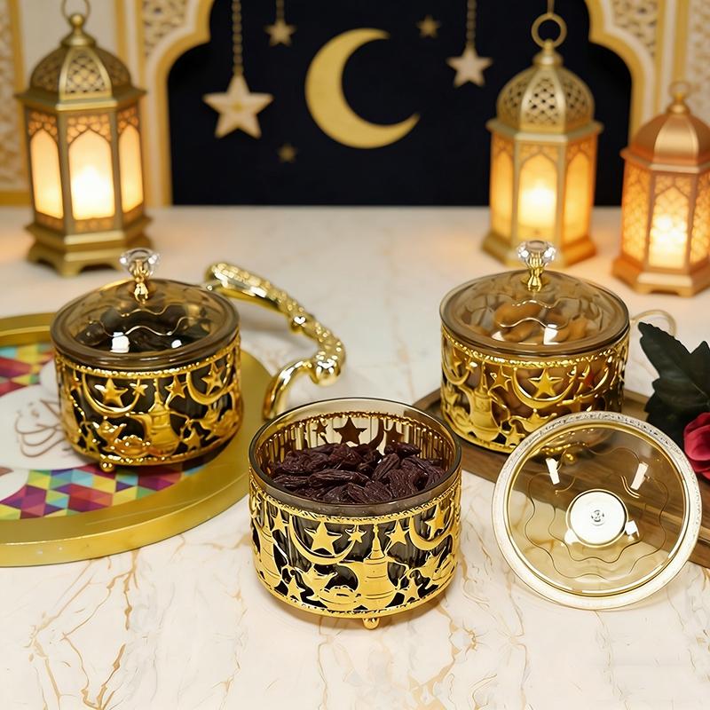 Eid Mubarak Snacks Candies Jar Ramadan Eid Al-Adha Eid Al-Fitr Festival Islamic Dessert Jar Muslim Dinner Table Party Decoration
