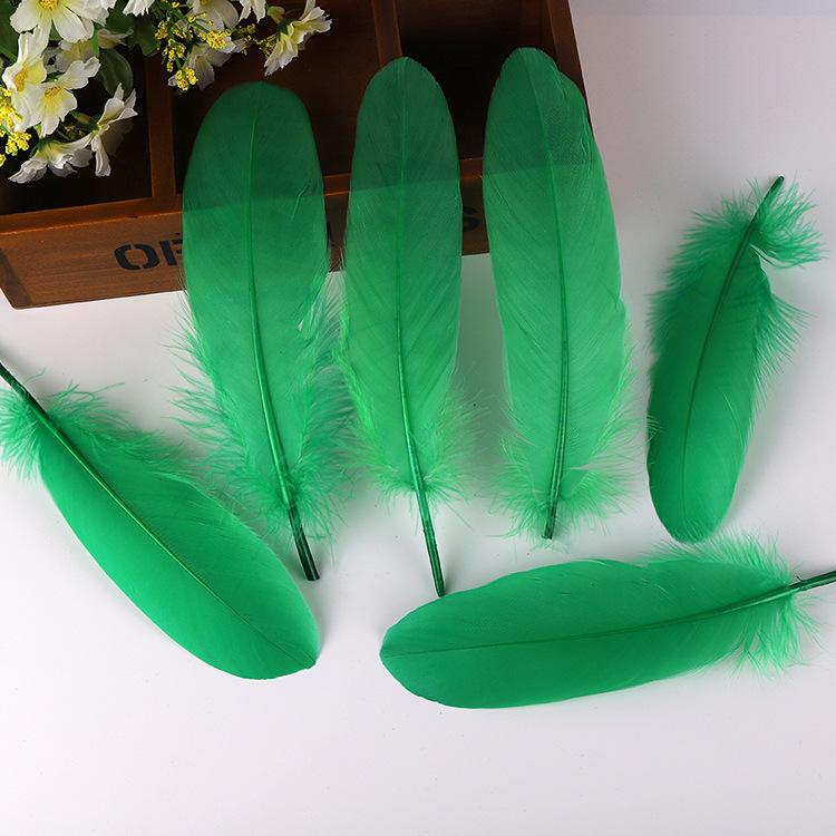 50Pcsdiy Goose Feather Hard Big Floating Feathers Wedding Children Handmade Decorative Materials Dream Catcher Feathers
