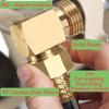 L Shaped Garden Hose Fittings 3/4Inch 90 Degree Hose Swivel Elbow Connector for Irrigation and Car Washing Enduring
