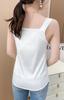 Sharphon Sexy Satin Camisole Tank Hidden Bra Straps Top, Innerwear,