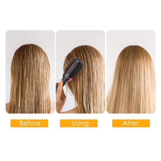 Multi-functional Blow Dryer Brush Wired Thermal Brush Heated Round Brush Electric Hair Straightening