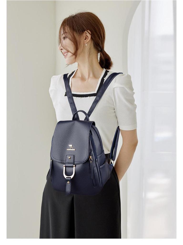Women's Korean Style Casual Backpack - Simple, Fashionable, Versatile, Large Capacity for Travel and Commuting